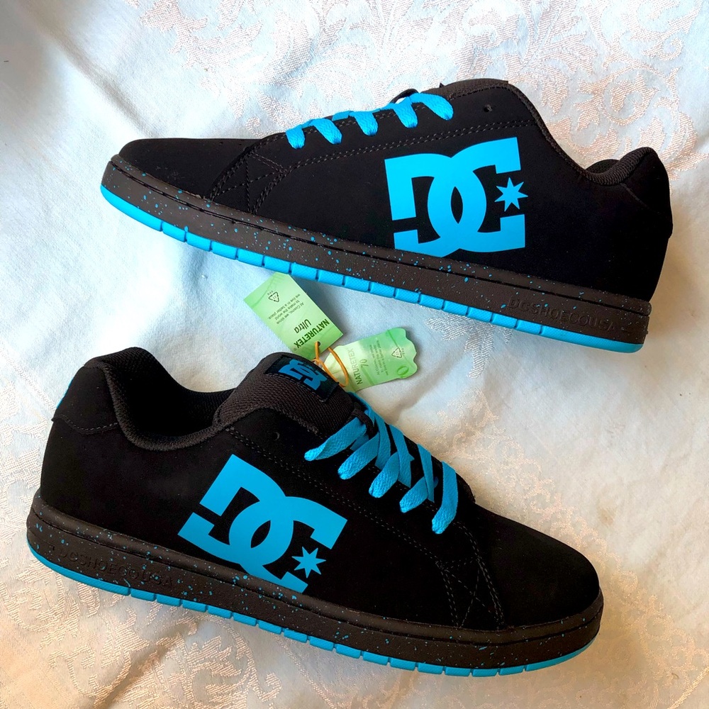 Mens DC Shoes Gaveler Skate Sneaker Electric Blue size 11